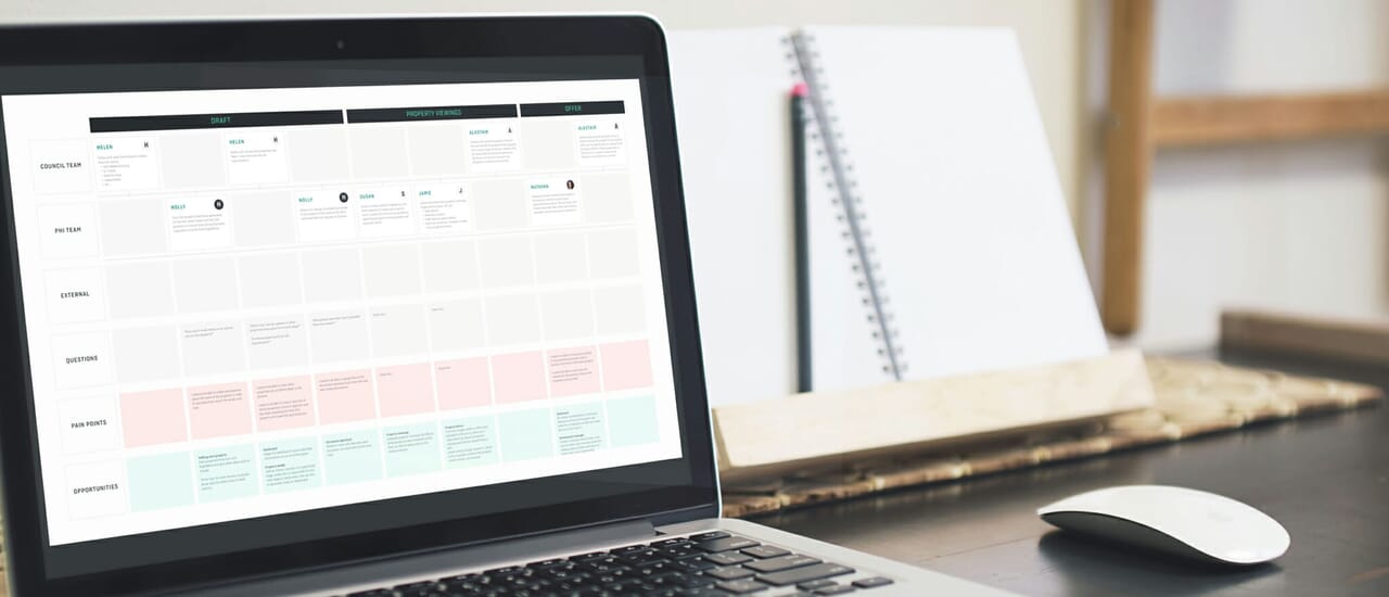 Laptop showcasing Full Clarity's product design process