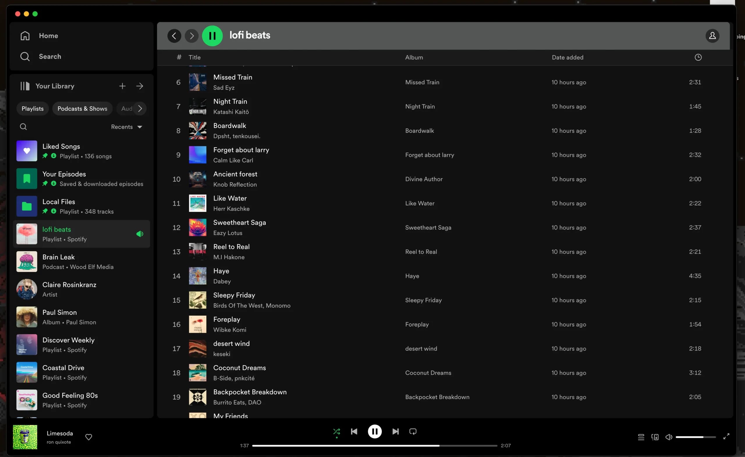 Spotify UI design